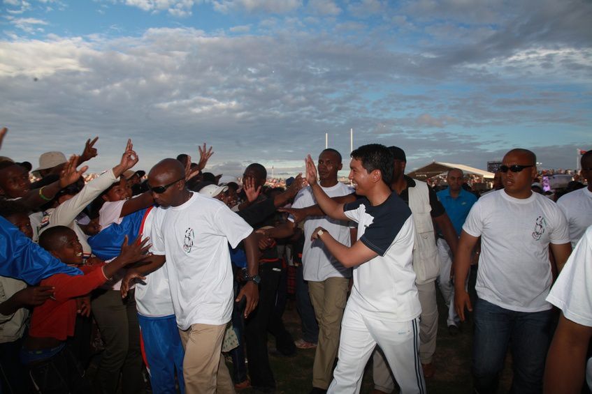 Inauguration du Kianja (Stade) Makis de Madagascar, à Andohatapenaka, par le Président Andry Rajoelina. 5ème partie. Photos: Harilala Randrianarison