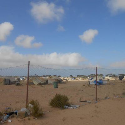 الشوشة" "  لاجئون داخل مخيم اللاجئين