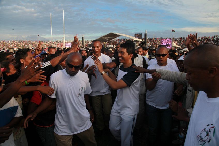 Inauguration du Kianja (Stade) Makis de Madagascar, à Andohatapenaka, par le Président Andry Rajoelina. 5ème partie. Photos: Harilala Randrianarison