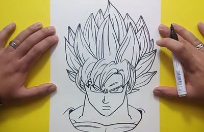 Como dibujar a Goku paso a paso 3 - Dragon ball