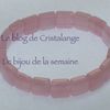 Le BDS: bracelet en quartz rose, pierre gemme