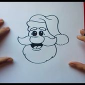Como dibujar a papa noel paso a paso | How to draw Santa Claus