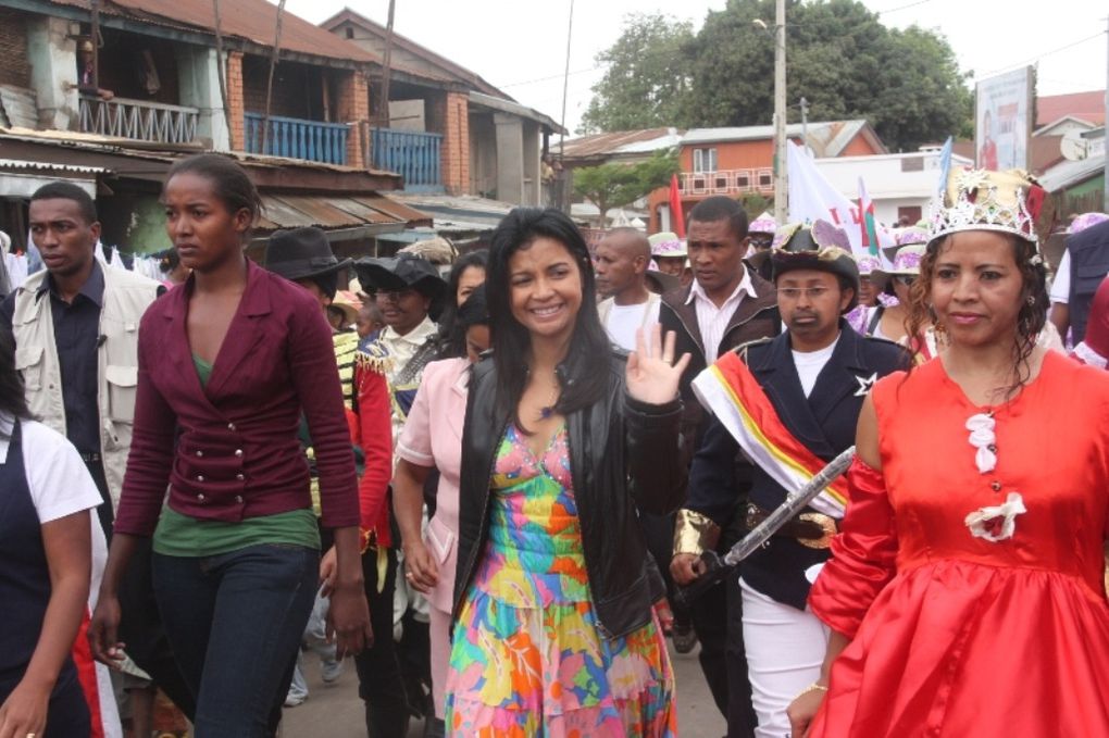 15 octobre 2011. Mialy Rajoelina, Première Dame de l'Etat, également Présidente-Fondatrice de l'association FITIA, lors de la célébration de Journée Internationale de la Femme Rurale.