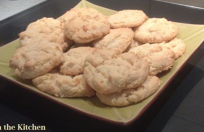 My lemon, cream cheese and almond flakes cookies / Mes cookies au citron, cream cheese et amandes effilées