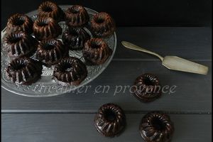 Mini bundt cake tout choco