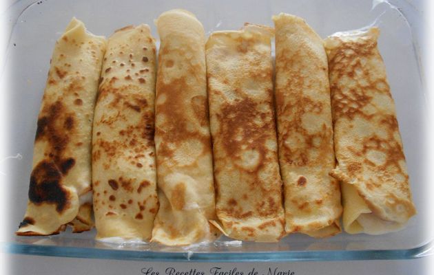 CRÊPES SALÉES AU JAMBON ET FROMAGE