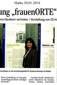 Harke 30.1.14 -- Ausstellung "frauenORTE"