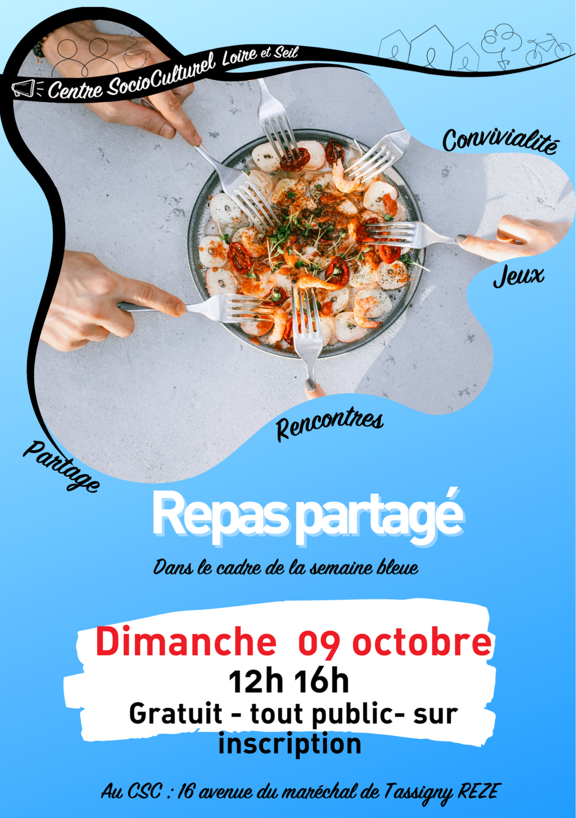 il reste des places !  sur inscription jusqu'au 03 ocotbre