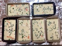 Quiches sans pâte au chèvre et au surimi