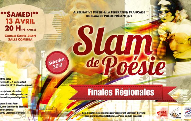 Sélection régionale Auvergne pour le Grand Slam de Poésie 2013