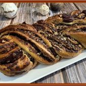Babka au chocolat et noix de pécan