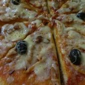 Pizza : Poulet + champignon - Dans la Cuisine de Tulipa