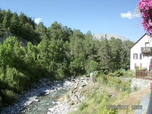 Arrivée au pont d'Uvernet Fours.