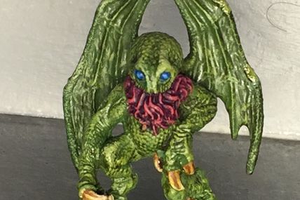 My son's first Cthulhu, Star Spawn from Grenadier