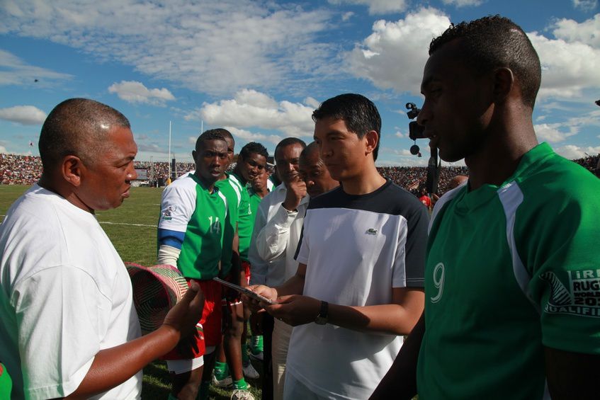 Inauguration du Kianja (Stade) Makis de Madagascar, à Andohatapenaka, par le Président Andry Rajoelina. 3ème partie. Photos: Harilala Randrianarison