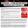 GUERRE en Ukraine : la position de la CGT du val de Marne
