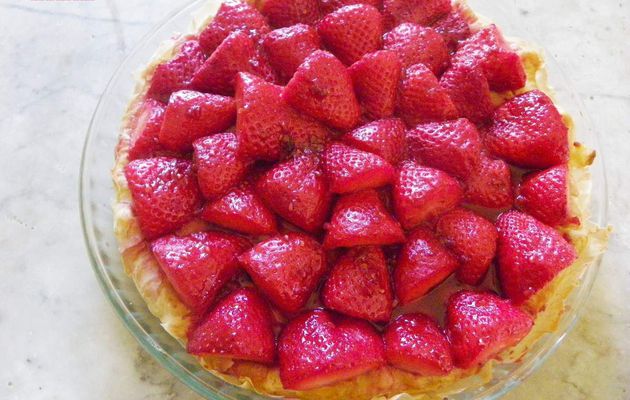 tarte aux fraises