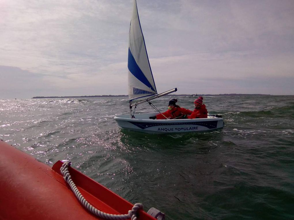 2ème séance de voile, lundi 26 mars: Sea, wind and sun !!!