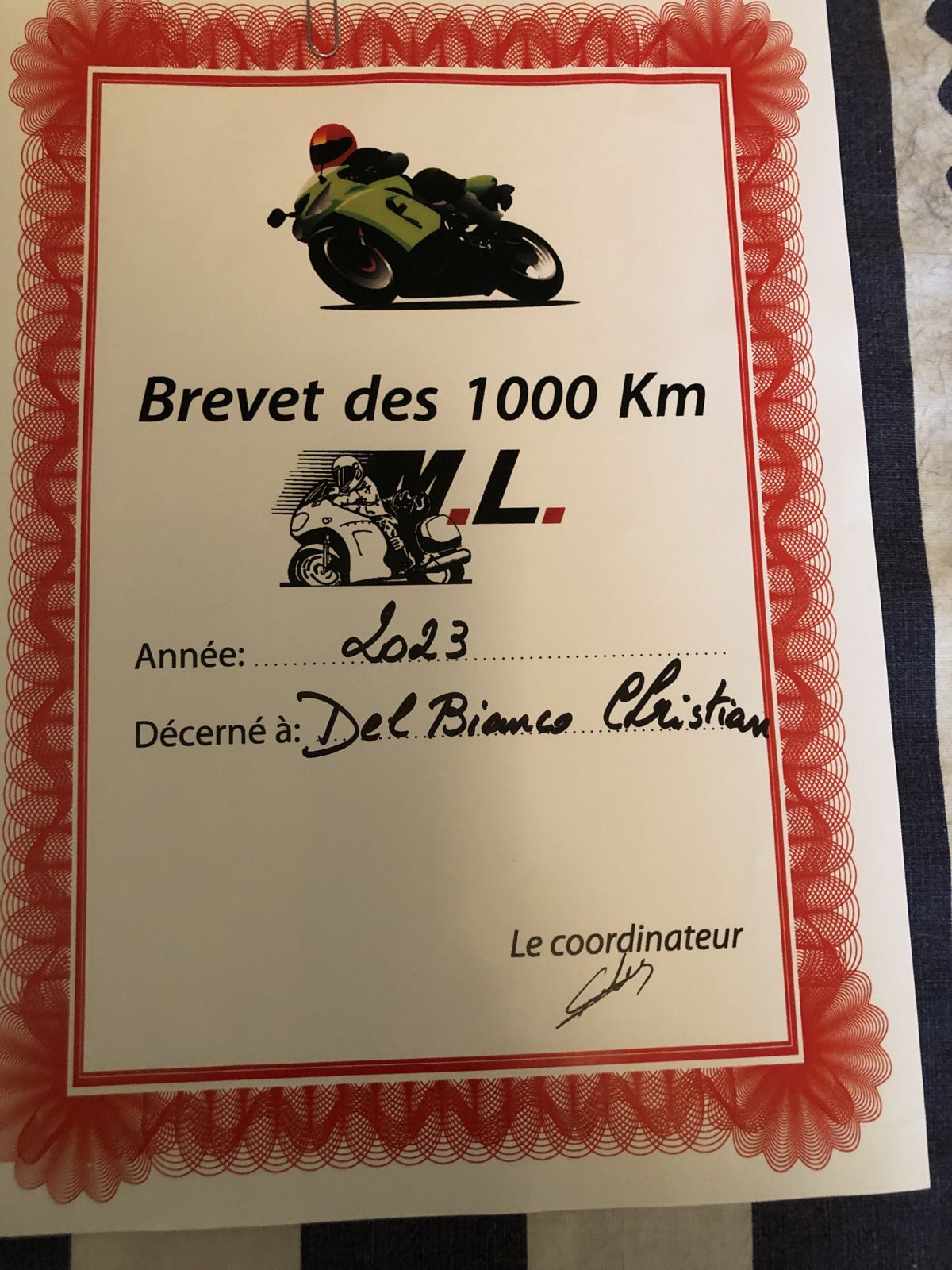 Brevet des 1000 kilomètres du Quarté Belge à Besançon