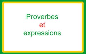 Expressions et proverbes du mois : ACTE 2