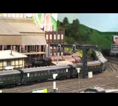 Train miniature HO Chalindrais ligne 2 (2ème réseau d'André Gay) vidéo 29