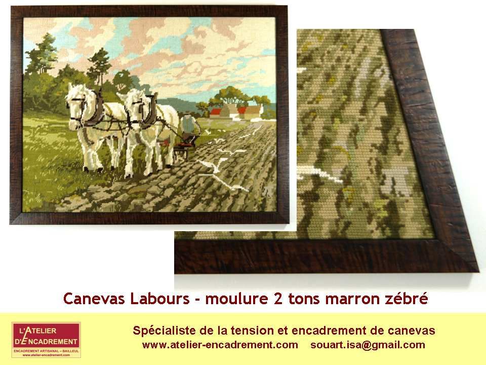 Faire encadrer un canevas