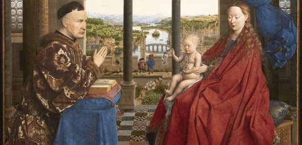 Exposition "Revoir Van Eyck - La vierge du chancelier Rolin"