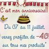 Promo anniversaire chez Laura97432