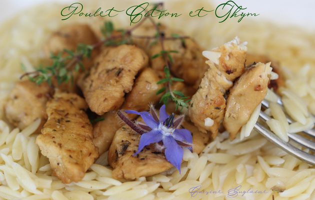 Poulet citron et thym