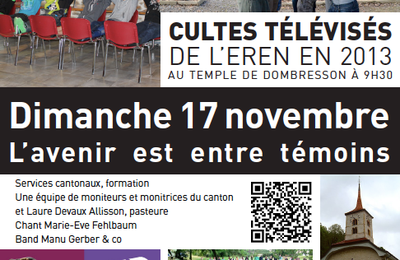 Découvrez l'affiche du culte télévisé du culte du 17 novembre