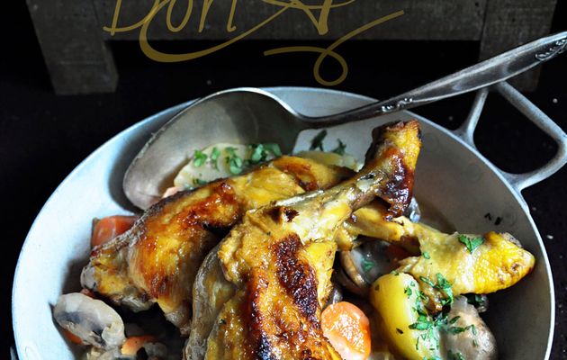 Cuisses de poulet en cocotte au cidre