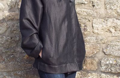 Manteau large à capuche