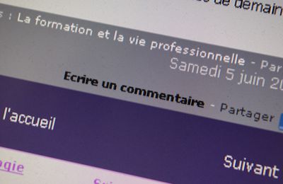 Ha, mais on peut laisser des commentaires?