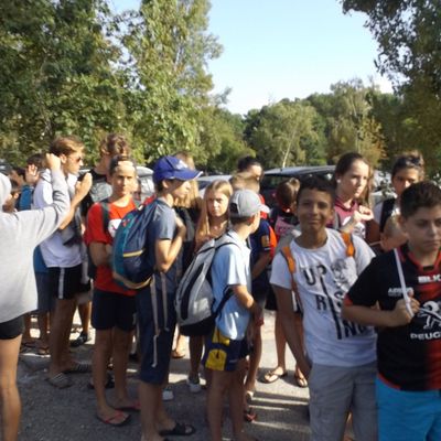 ce jour il fait beau et le groupe est à Aqualand