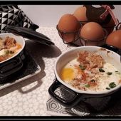 Oeuf cocotte au saumon fumé