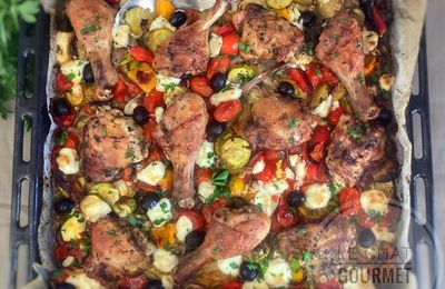 Poulet rôti à la grecque