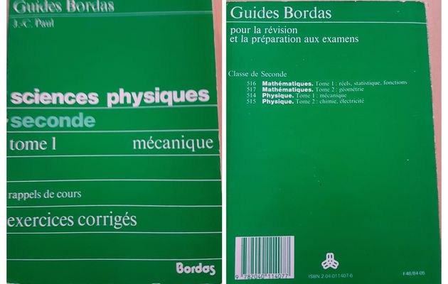 SCIENCES PHYSIQUES SECONDE MÉCANIQUE