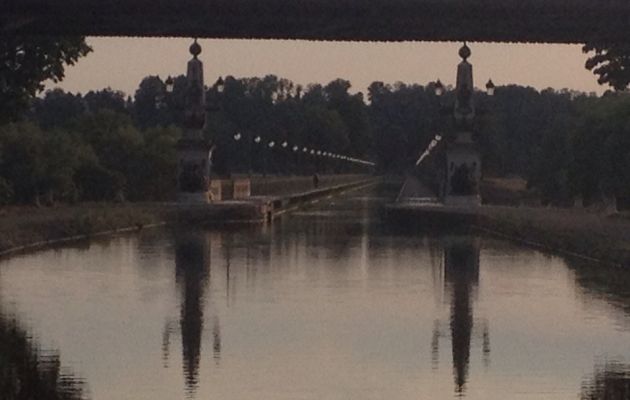 Soirée à Briare le canal : ça vaut bien ts les km du jour