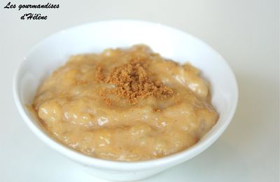 Riz au lait au spéculoos