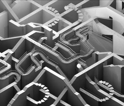 ESCHER, PERSPECTIVE IMPOSSIBLE ET LIGHTING