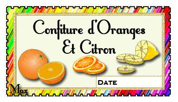 Confiture d'orange et citron au fructose 
