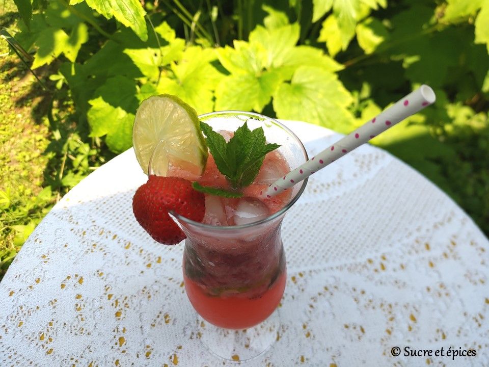 Mojito aux fraises - Recette en vidéo