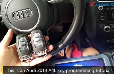 Programmation des touches Audi 2014 A4L par Xtool X100 PAD3 Plus KC501