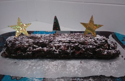 Une Bûche de Noël, façon saucisson au chocolat!