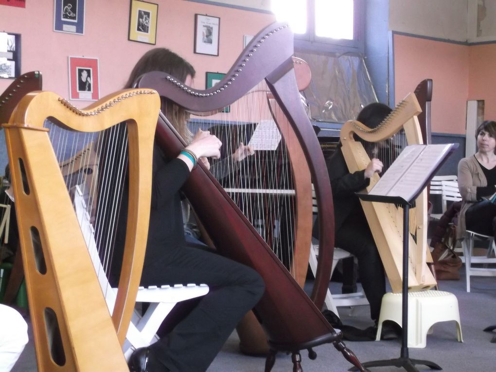 Reportage photo sur l'audition de ma classe de harpe de Syrinx!