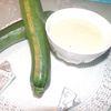 Velouté de courgettes et PDT au Kiri