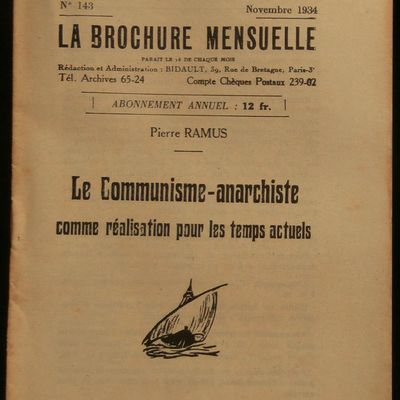 ★ Le Communisme-anarchiste comme réalisation pour les temps actuels  