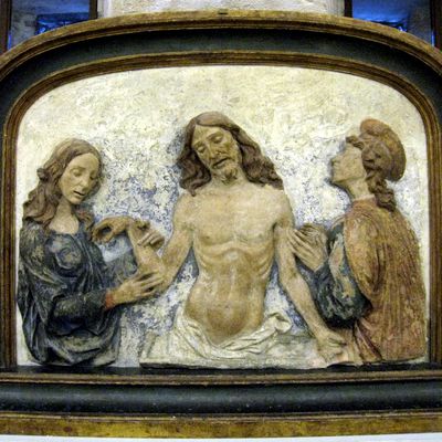 Domenico de Paris, le Christ mort adoré par Saint Jean et la Madeleine