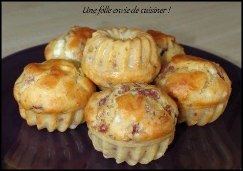 Muffins au bacon et chèvre