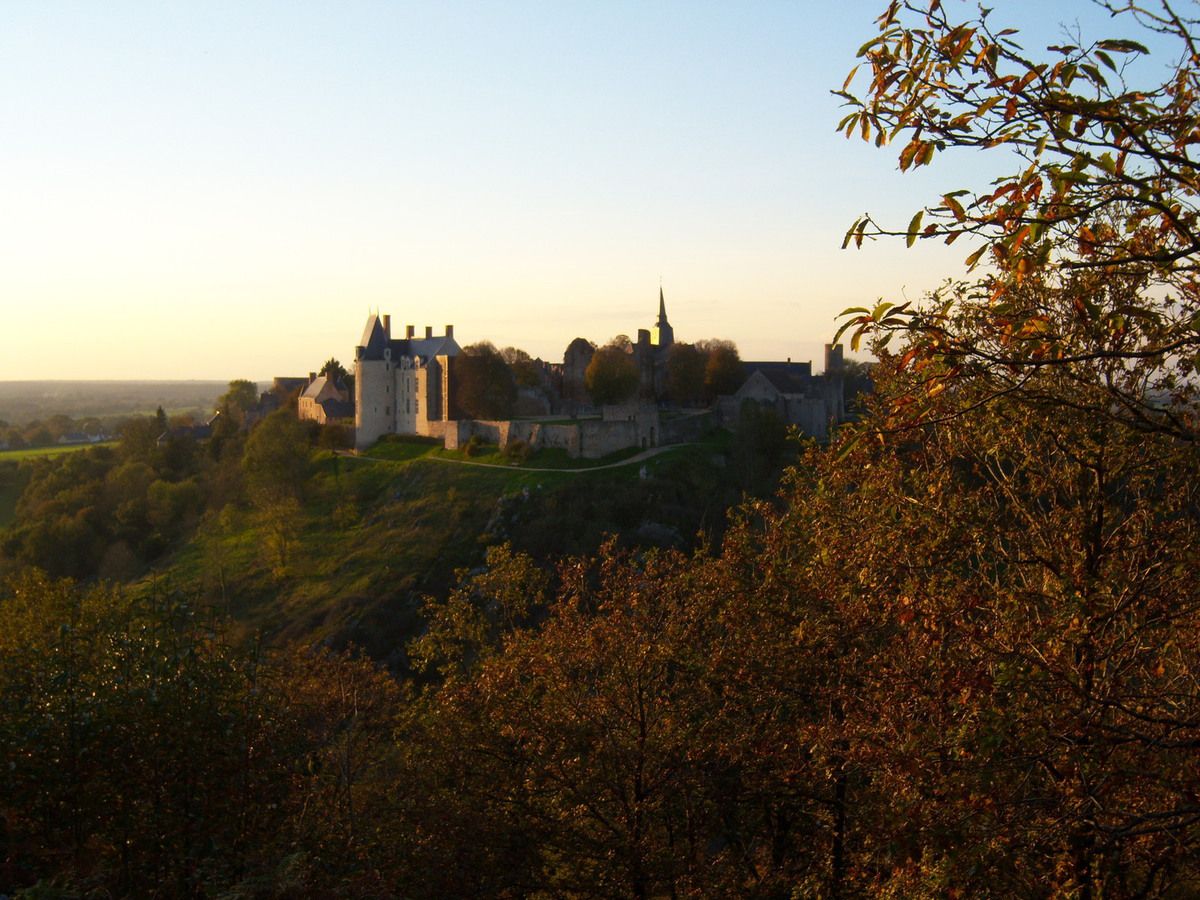Vue du Terre Ganne sur le château et la cité médiévale